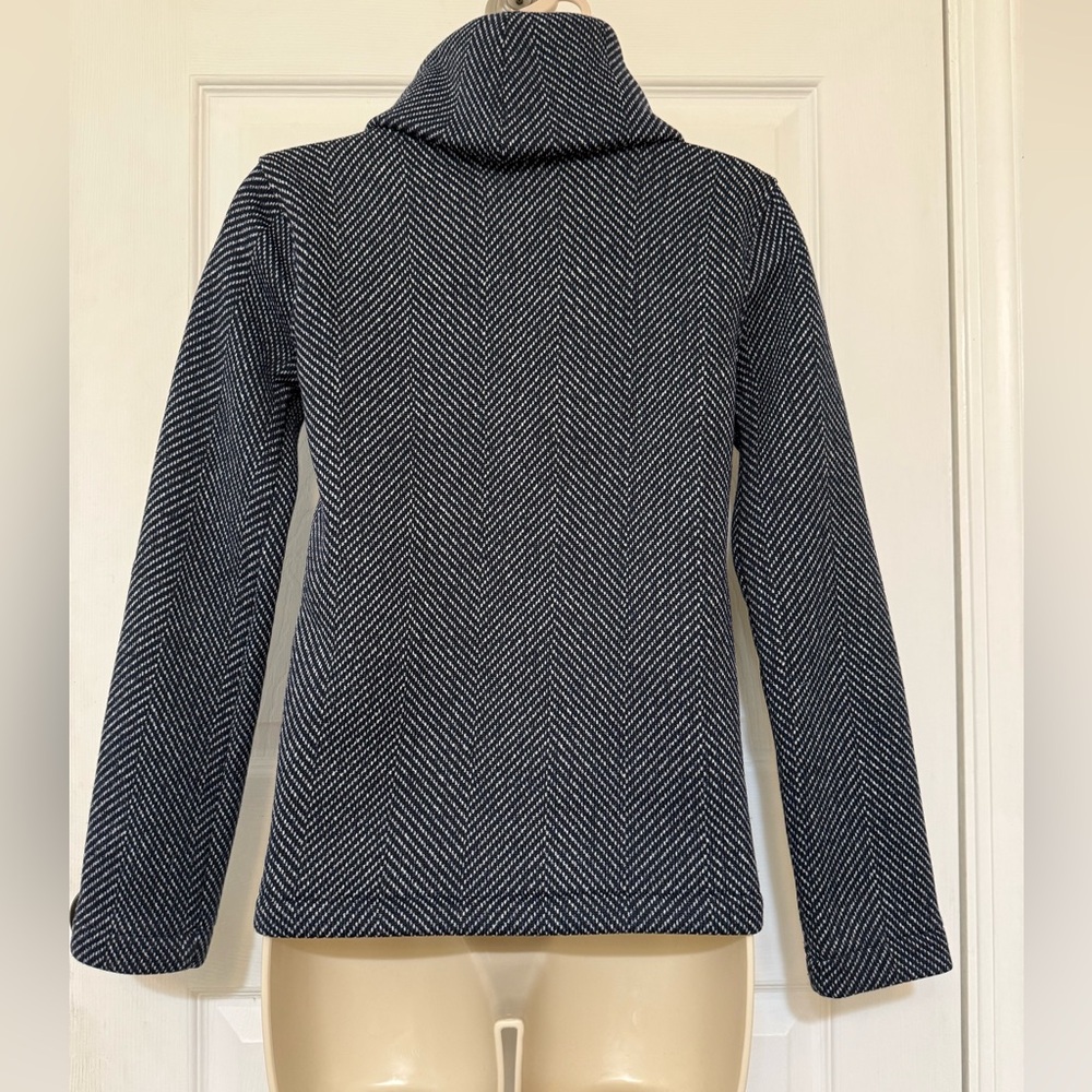 J.Crew Herringbone Funnel Neck Pullover Sweater XXS - Picture 4 of 4